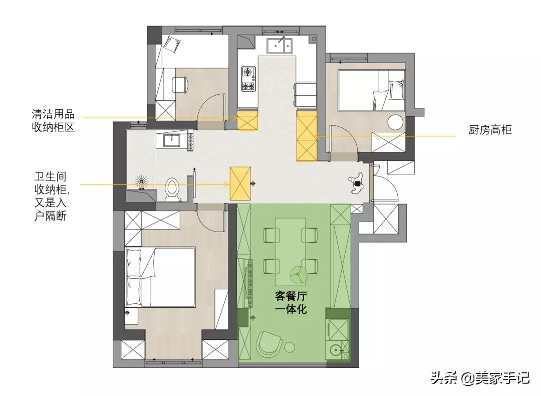 南京夫妻90㎡的家走红网络:坚持客厅不买沙发茶几,入住反而顺心