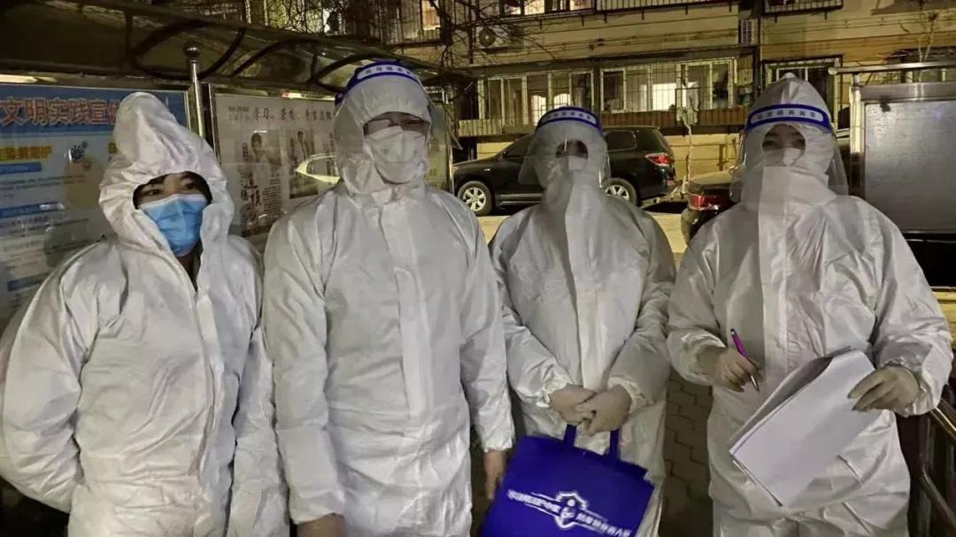 党员下沉社区携手助力疫情防控,滨海农商行疫情