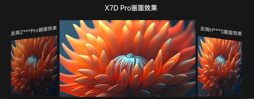 大眼橙投影仪x7d对比当贝d5x,轻薄款投影仪对比测评