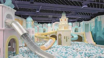 儿童乐园滑梯项目户外,儿童乐园里超好玩的滑梯玩法