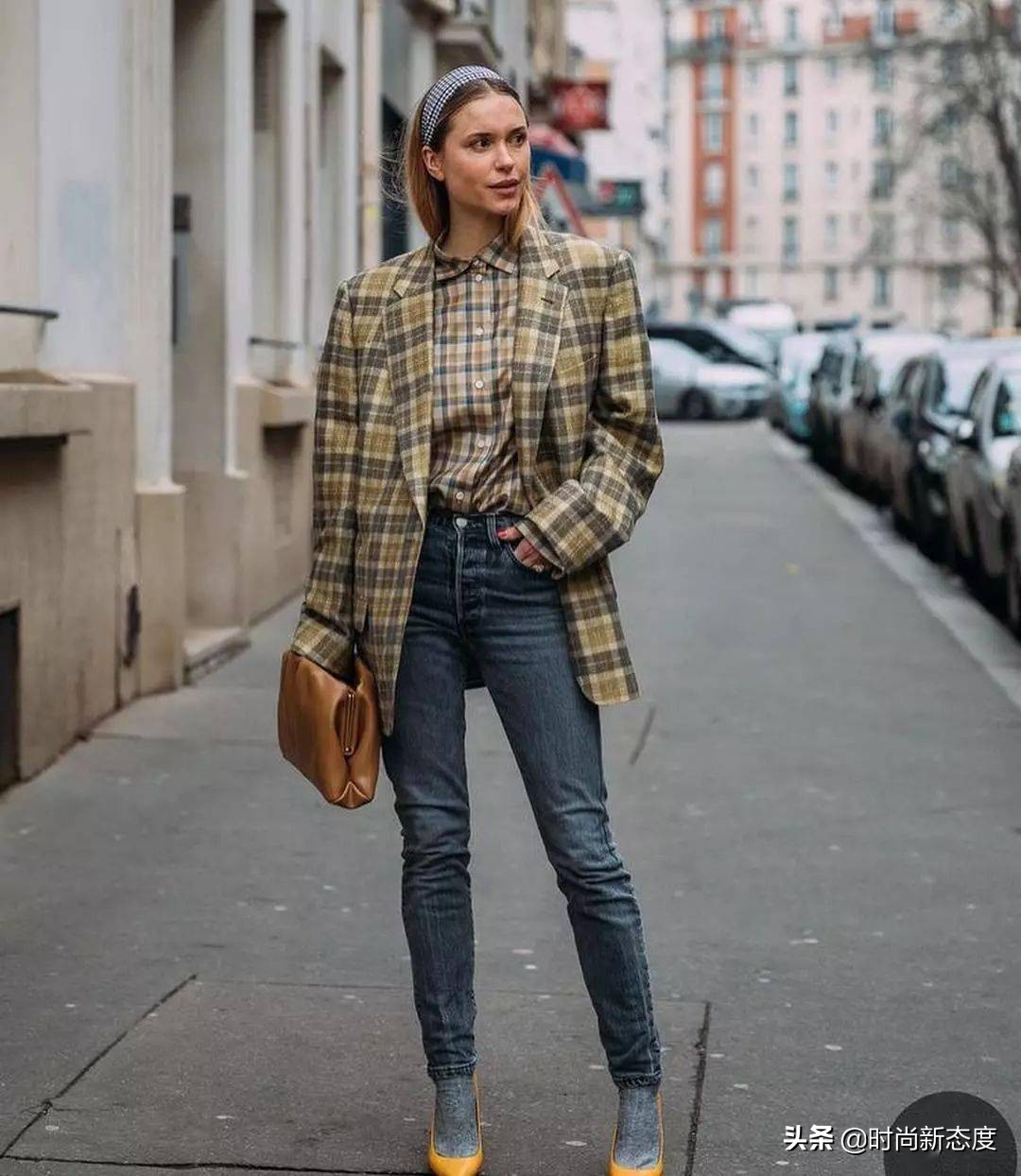 格子元素高级穿法这么搭配挺潮流,日常格子穿搭系列女生必看