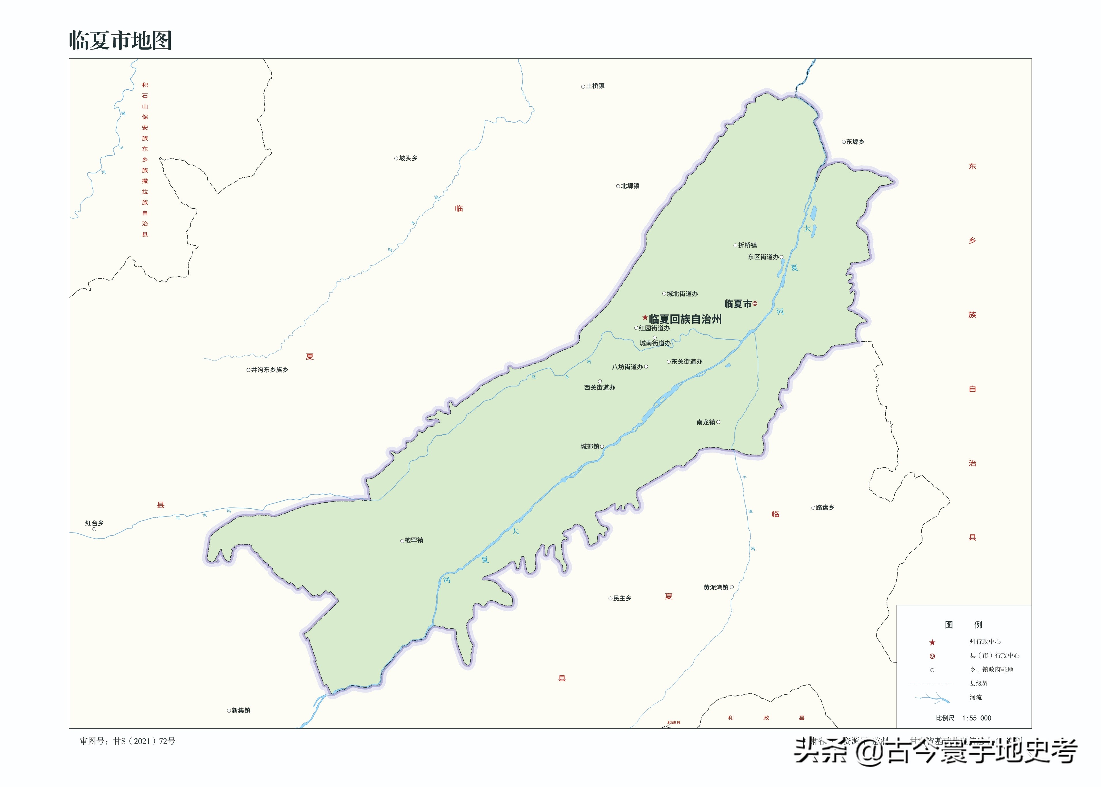 甘肃省各市州县地图,甘肃省旅游交通地图