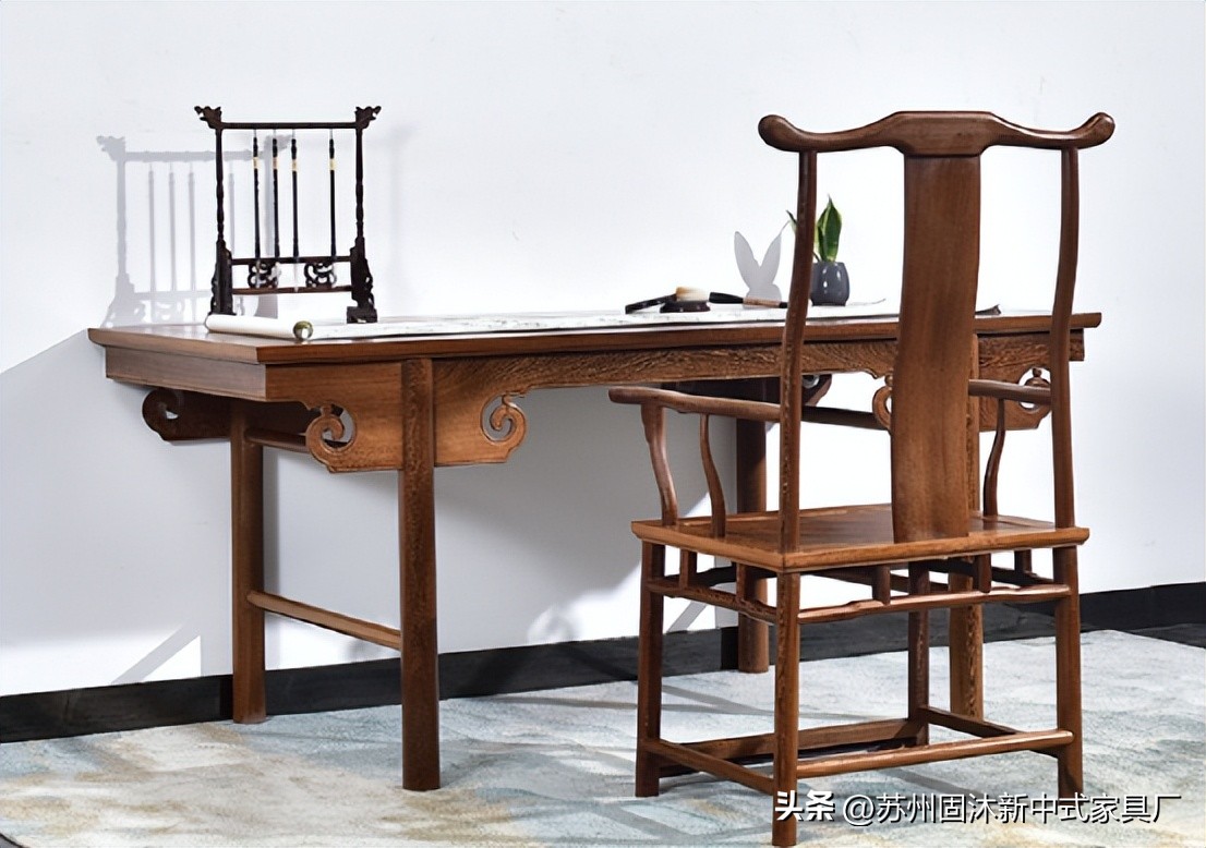 原木家具新中式空间,小户型全套原木家具风格