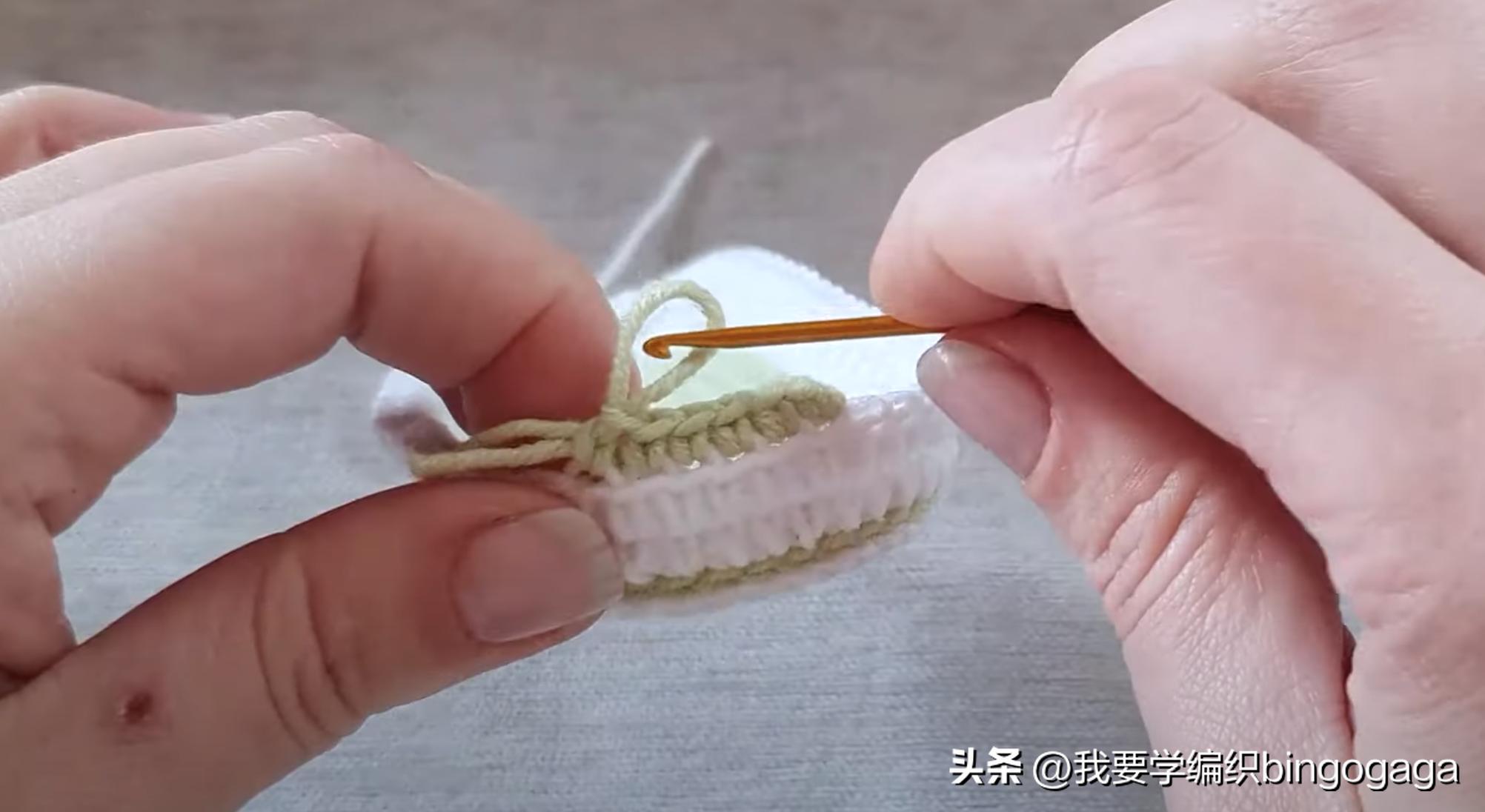 简单易学钩婴儿鞋教程,简单易学的婴儿钩鞋