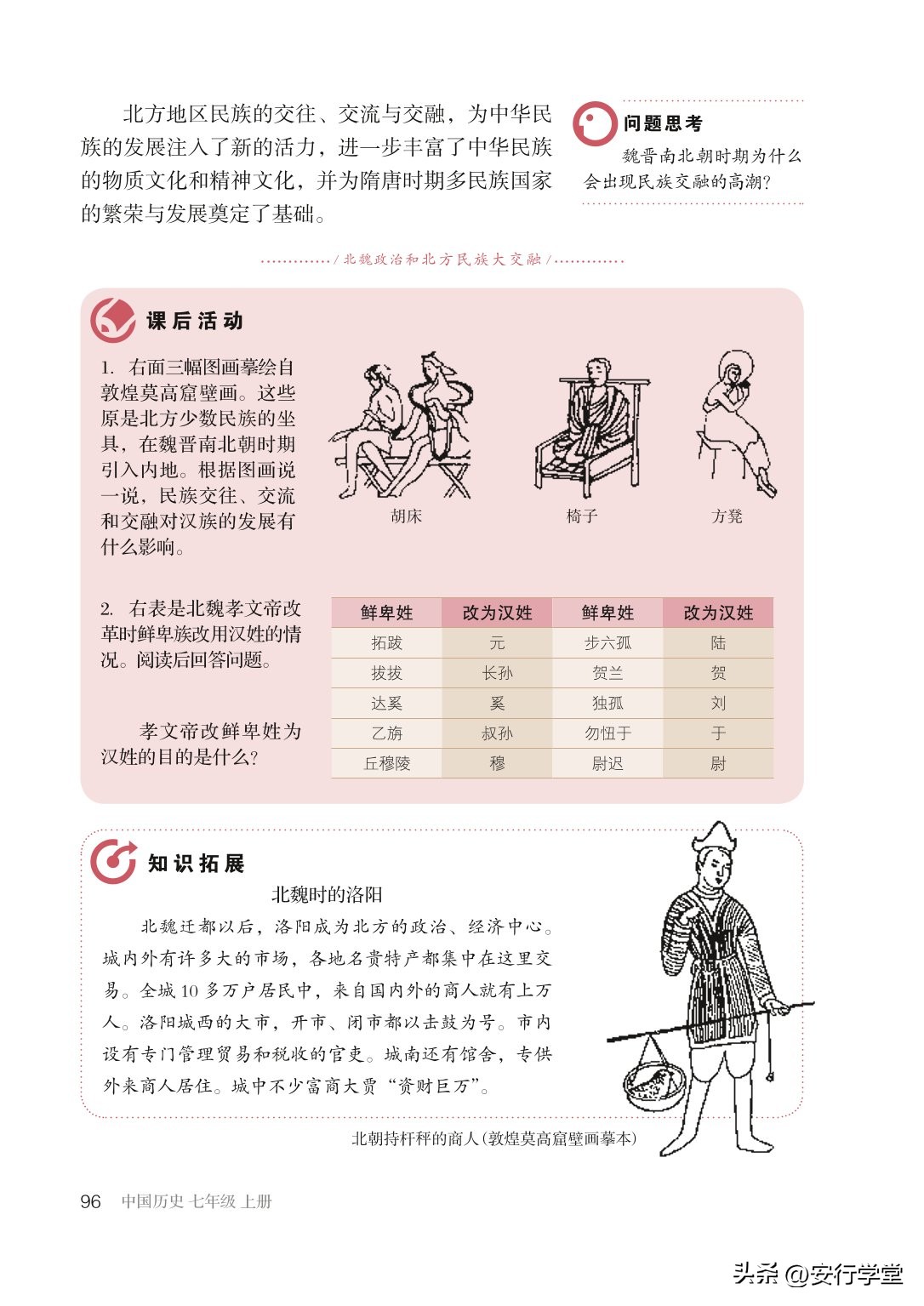 初中历史七年级上册丝绸之路,统编版初中历史教材电子版