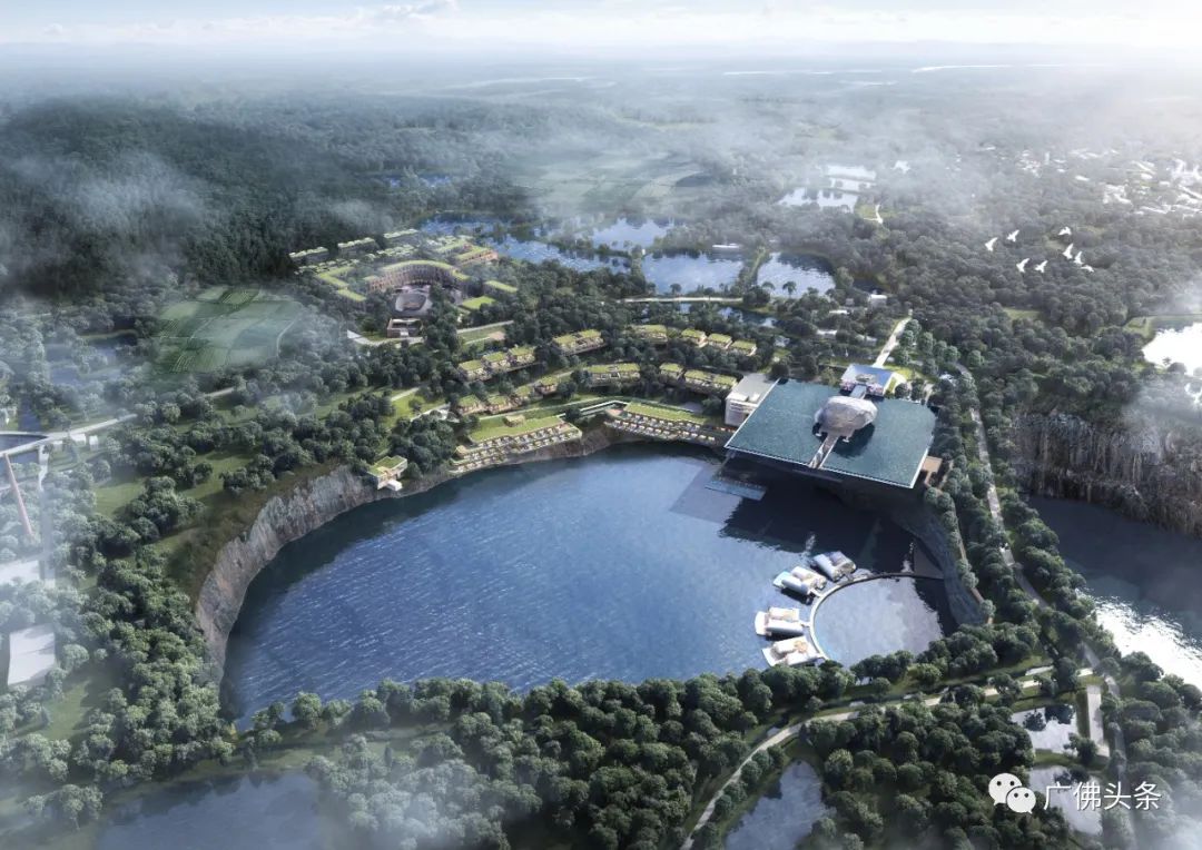 动工！佛山悬崖深潭边建“巨石”地标酒店，视觉震撼，有漂浮泳池……