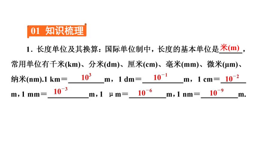 2021-2022学年人教版初中物理八年级上册期末复习和检测习题课件