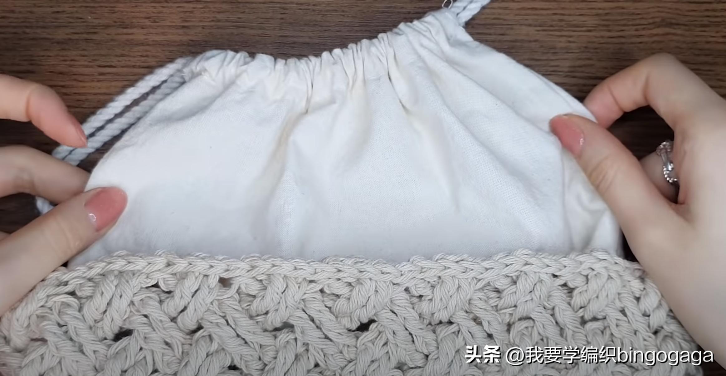 百搭时尚美人包编织教程,祖母方格包包的编织教程