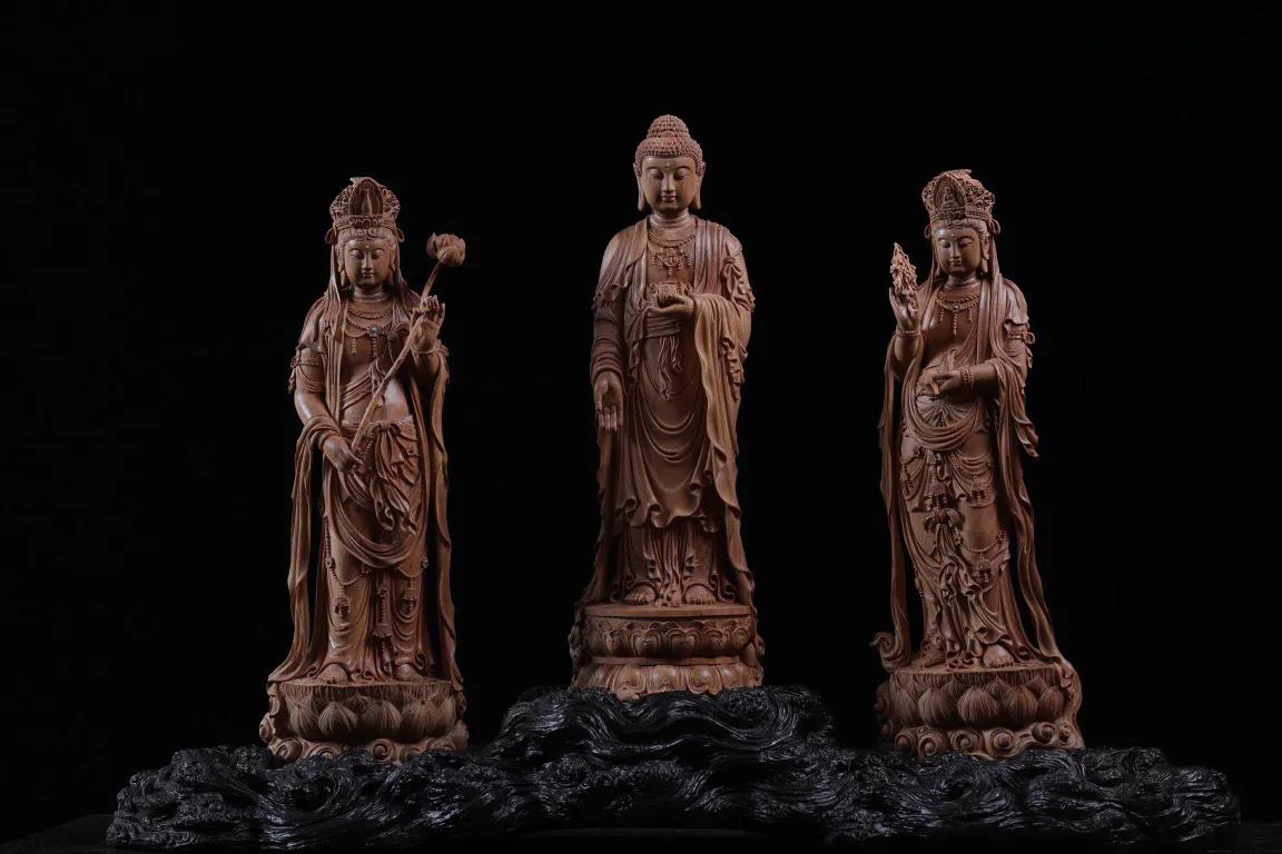 西方三圣佛像,西方三圣佛像挂画