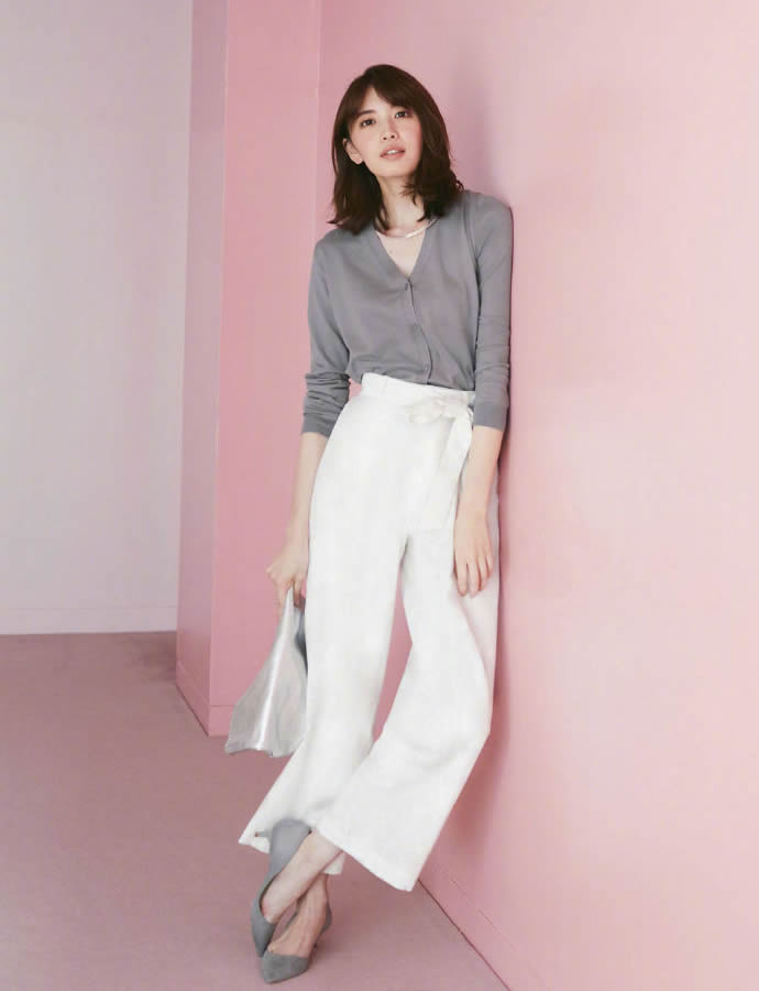 一年四季窄版阔腿裤穿搭,吊打穿搭一整套