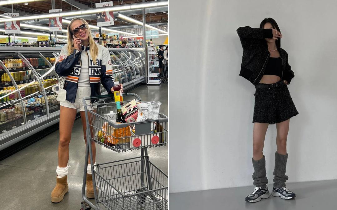 袜套堆堆袜穿法教程,袜套堆堆袜休闲怎么穿