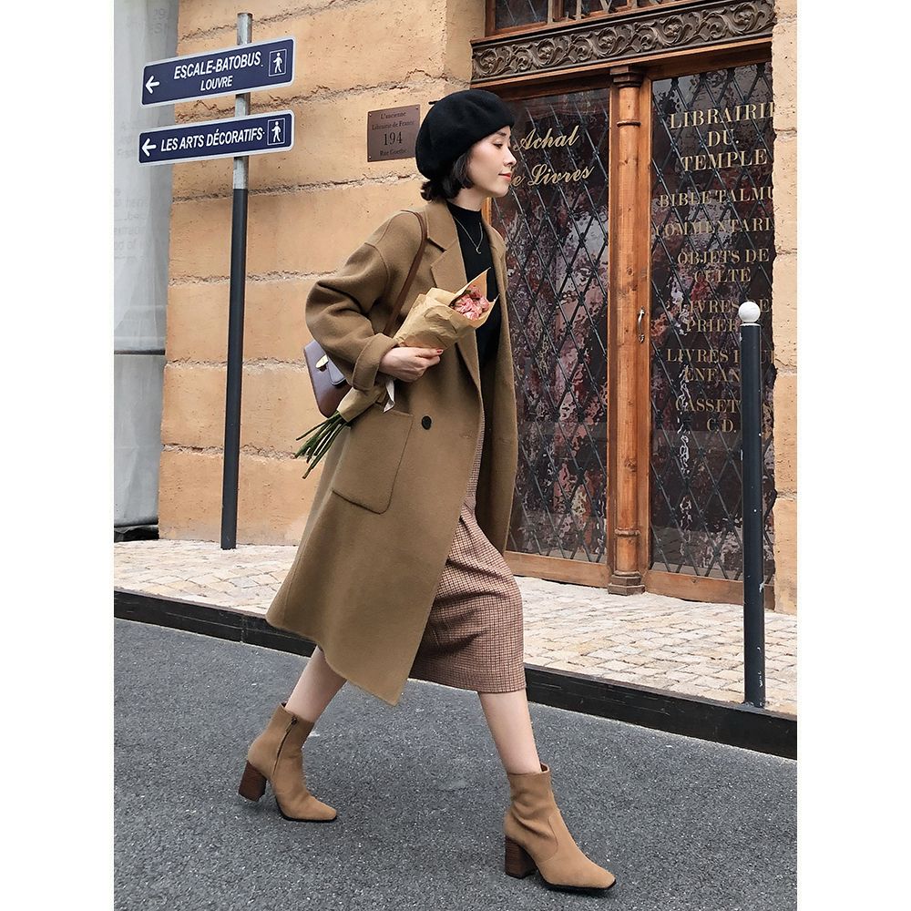 谁说小个子穿不了长大衣,150小个子怎么穿长大衣