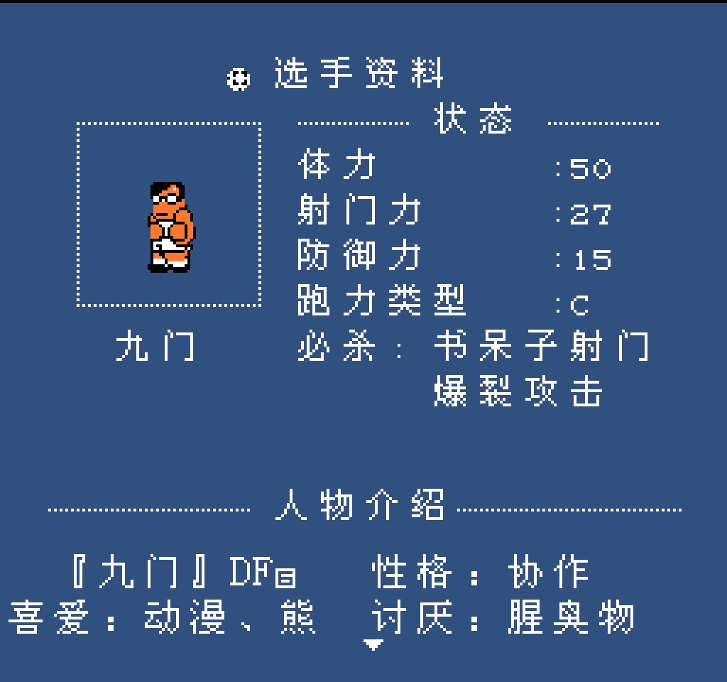 fc热血足球人物介绍,fc热血足球最强的球队