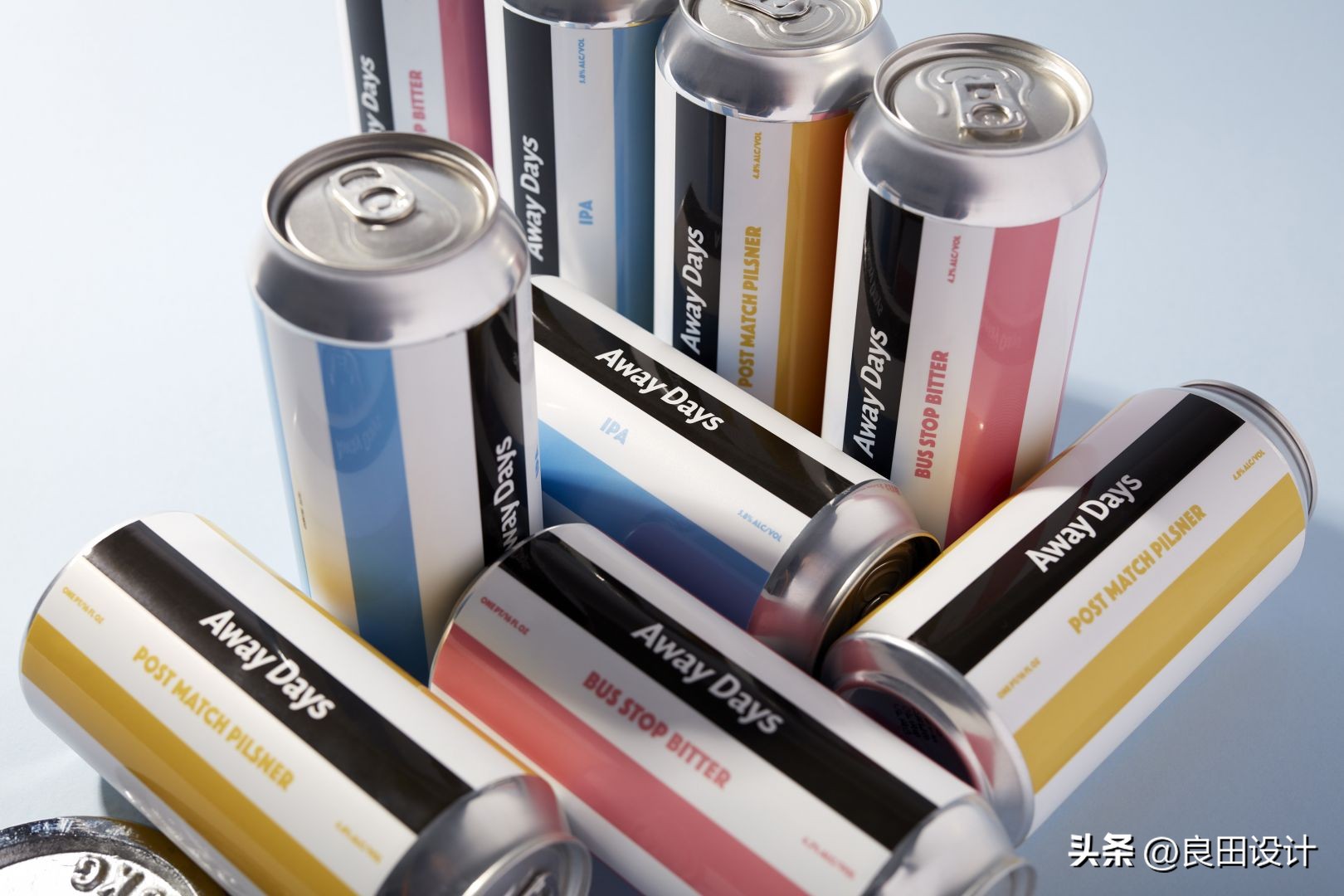 以足球为主题的AwayDays啤酒包装设计