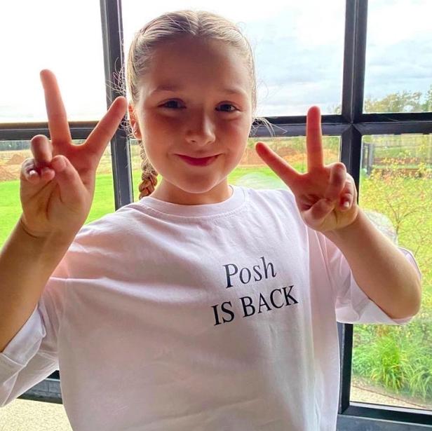 11岁小七近照曝光,贝克汉姆和超萌小七图片