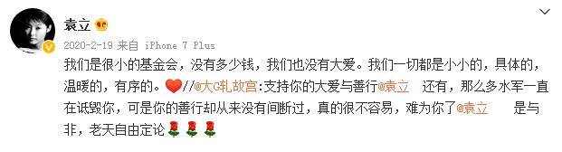 袁立做慈善被恶意之人中伤怎么看,袁立做慈善的事