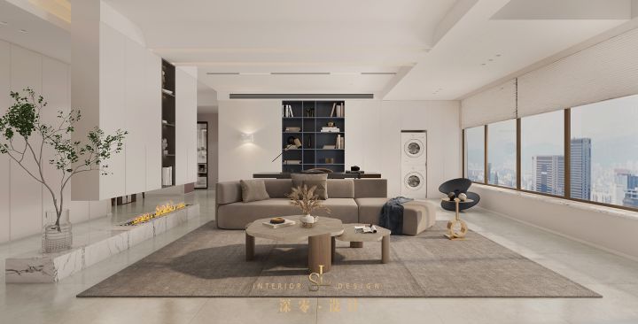 安排个书架墙，是家里最好的不动产，如此看来，完全没必要空间房