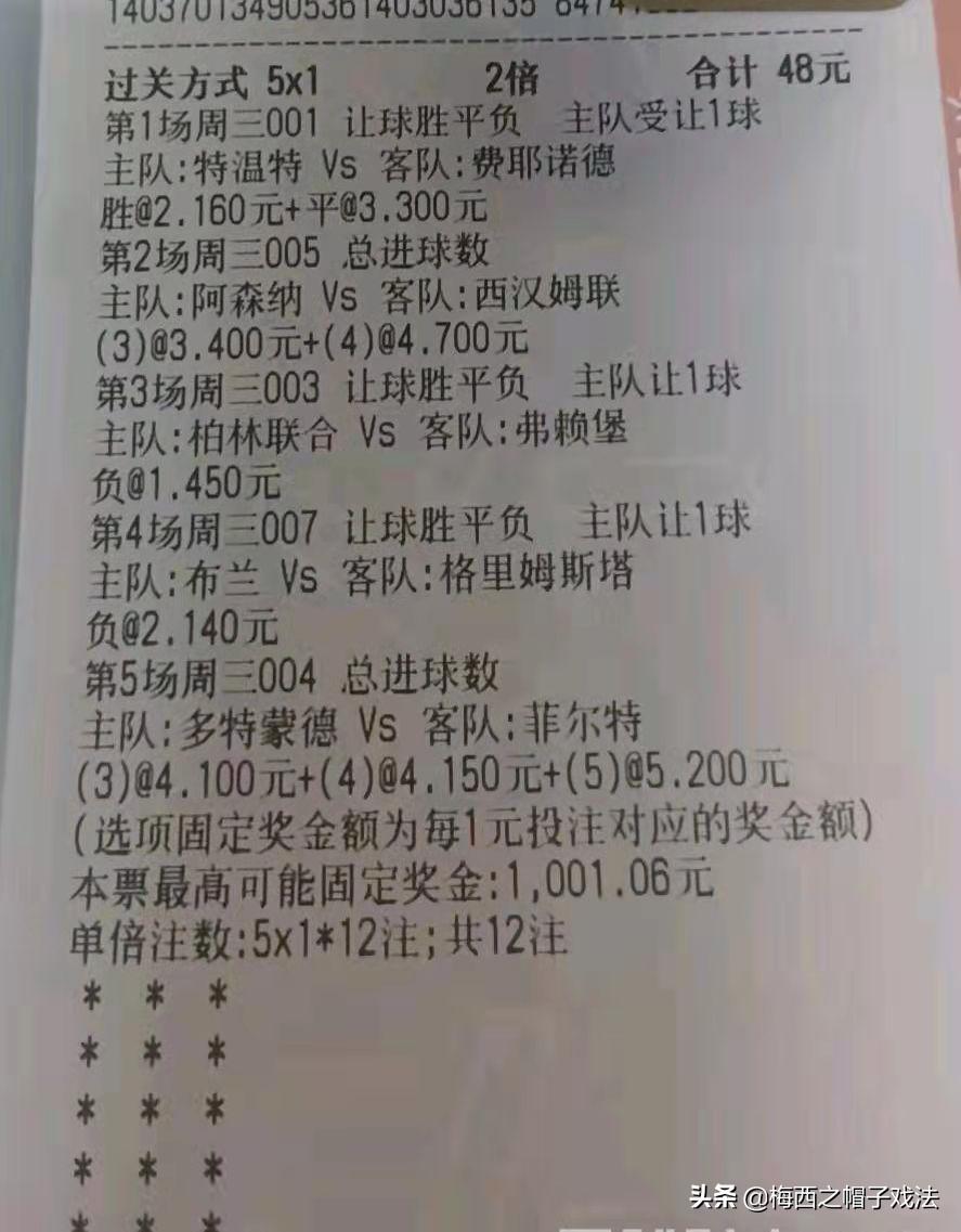 12.5竞彩实单推荐,12.3竞彩推荐比分预测实单分享