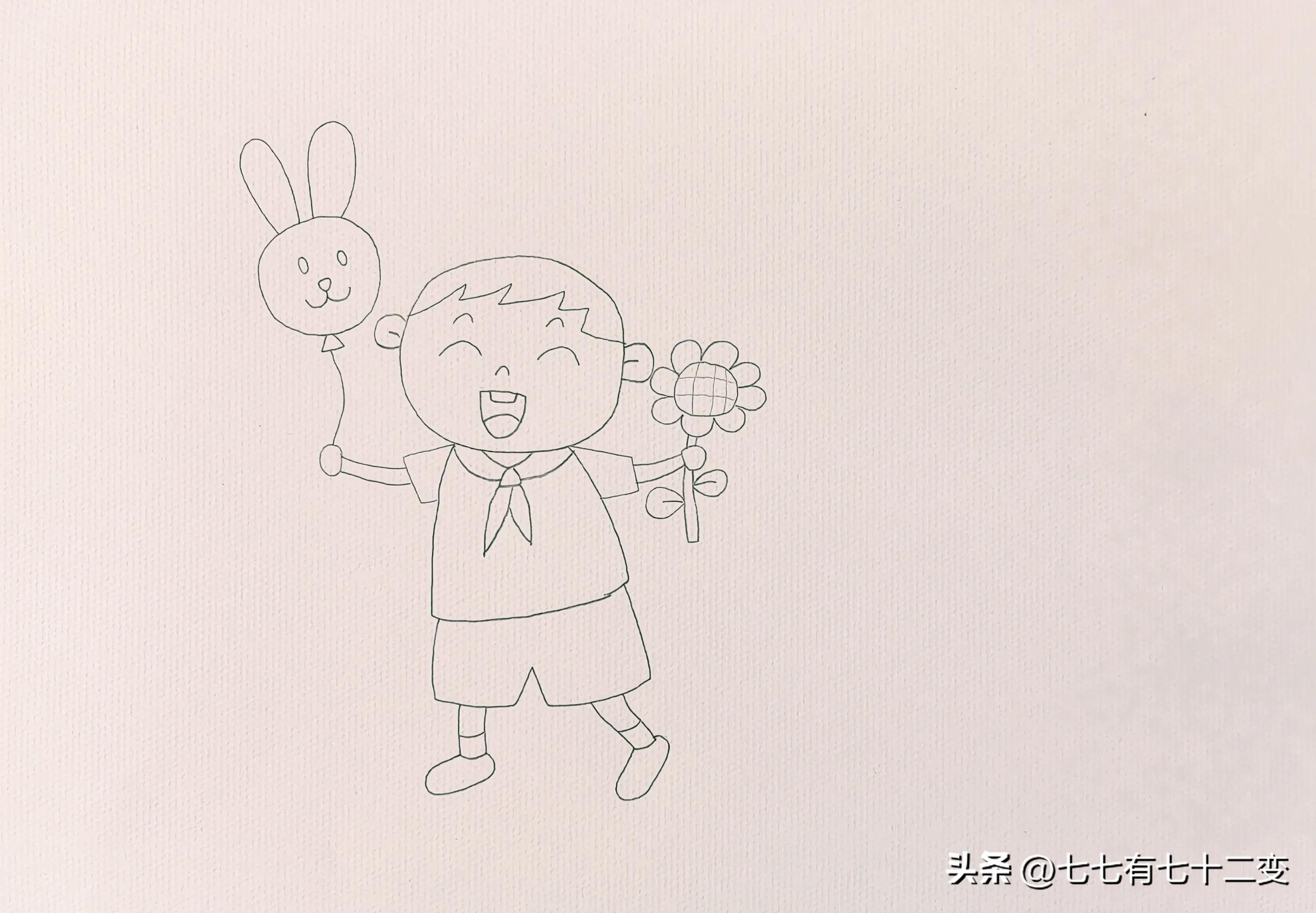 关于二年级六一儿童节简笔画,六一儿童节入场券设计简笔画