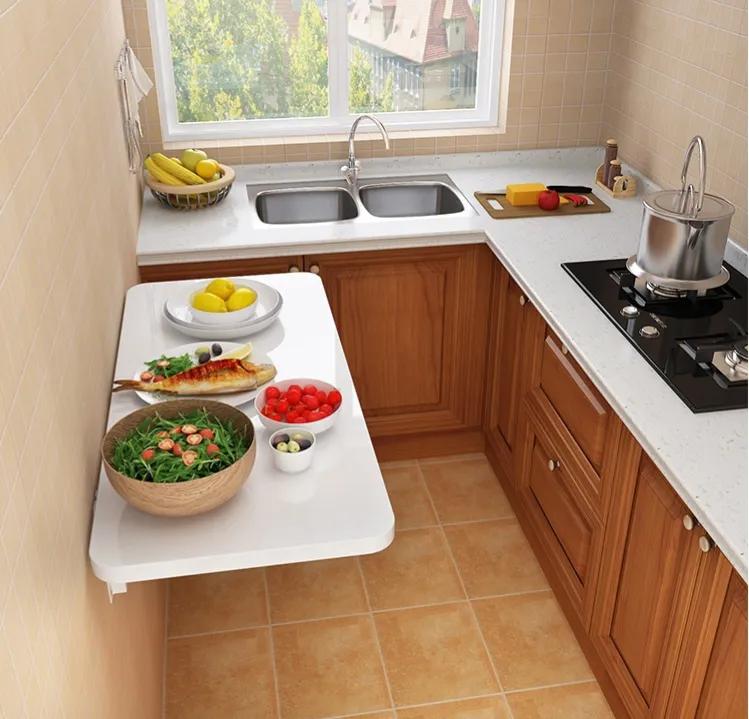 隐形餐桌实用节省空间,宽30厘米隐形餐桌柜一体式