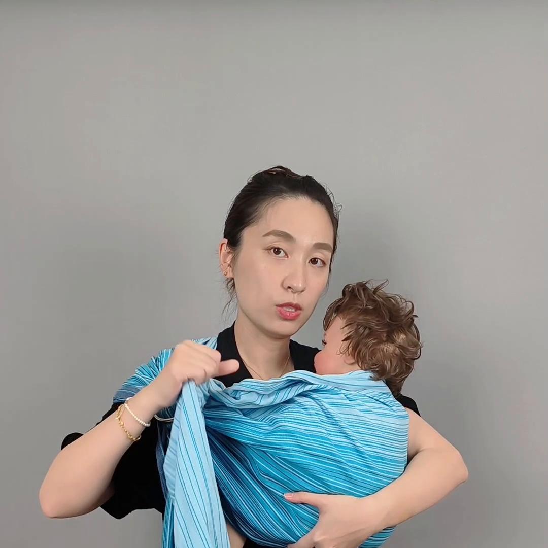 背带式背巾使用教程,背带巾背法