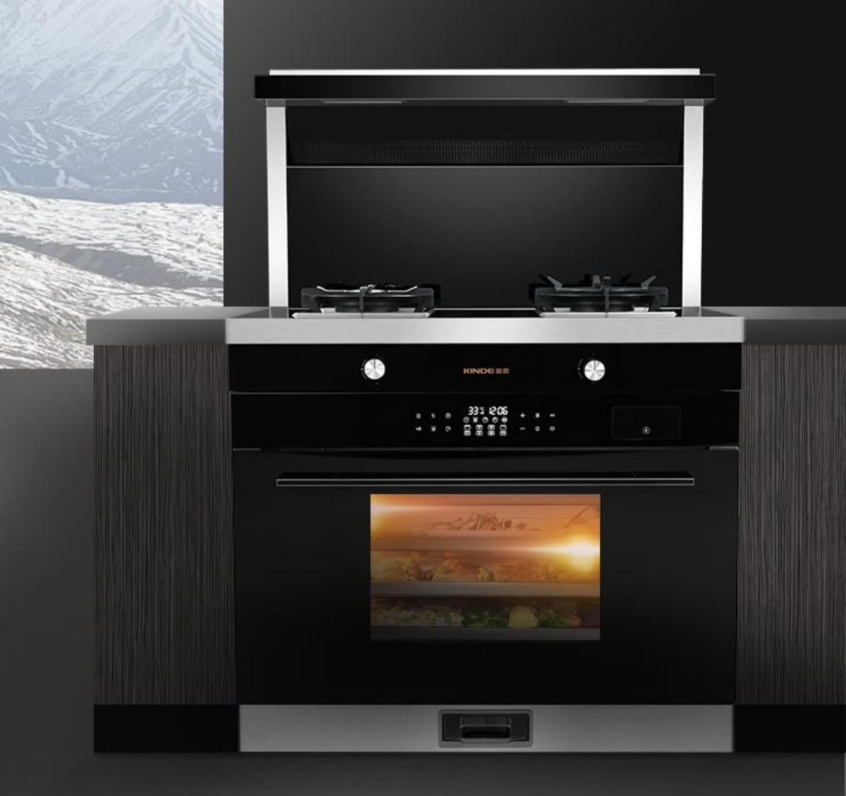 12年高端集成灶,一款经济实惠的蒸烤集成灶推荐