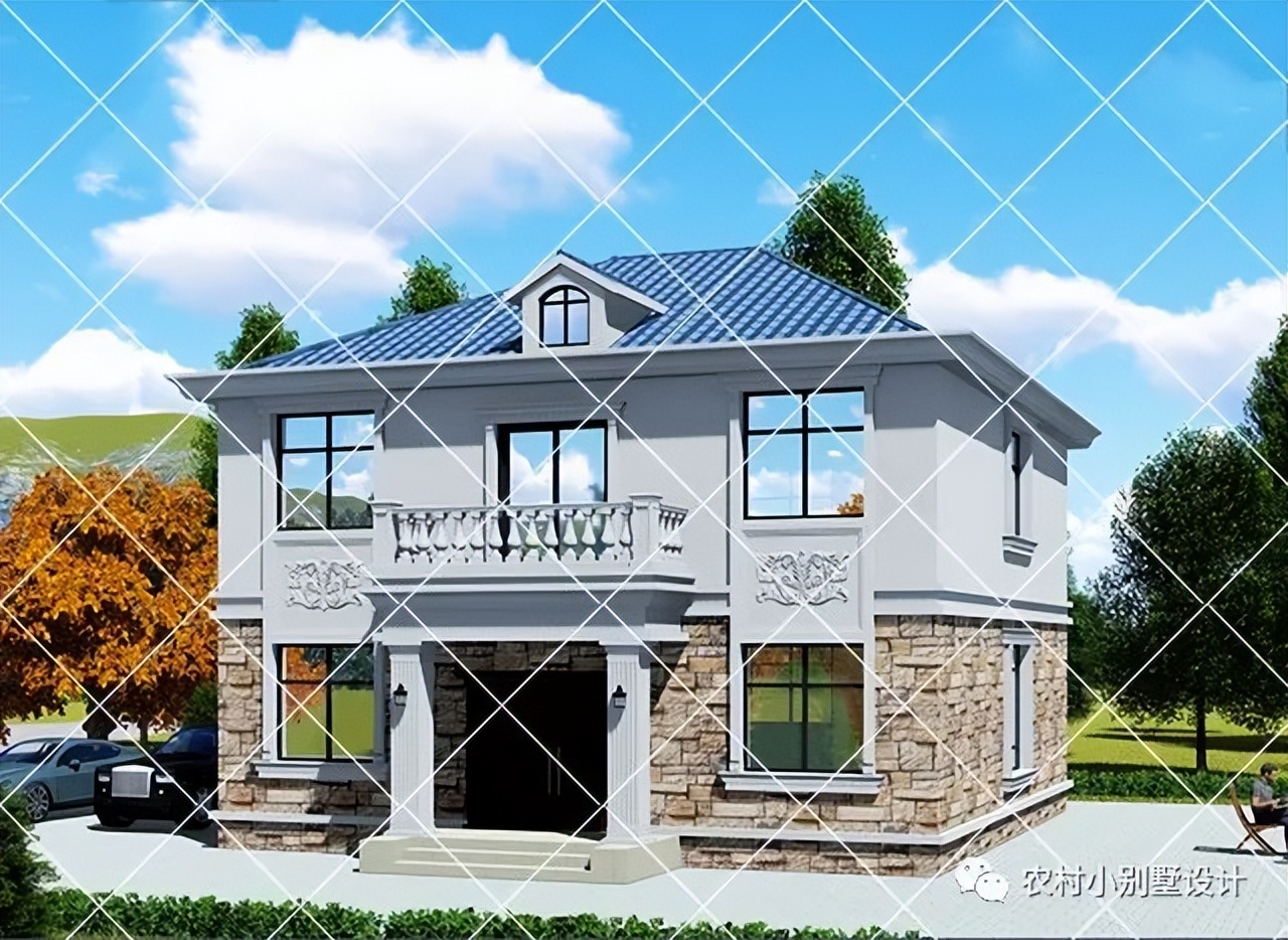 15套占地不足80平方二层农村自建房别墅设计；小宅基地玩出大花样