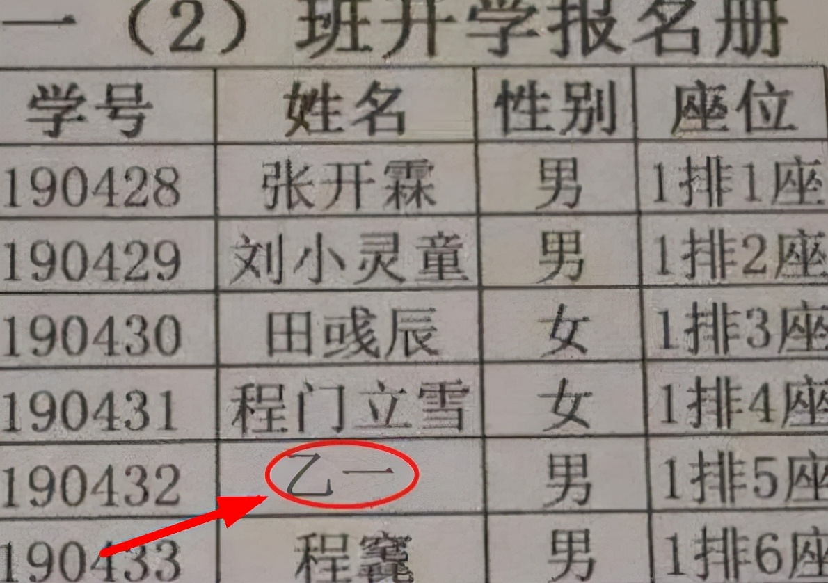 一年级小学生名字太难写,小学生因名字简单红了