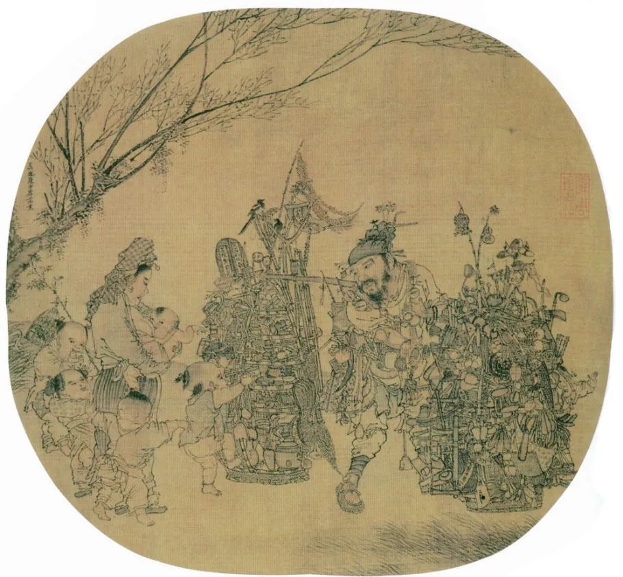 宋朝苏汉臣婴儿图,历史上的婴戏图