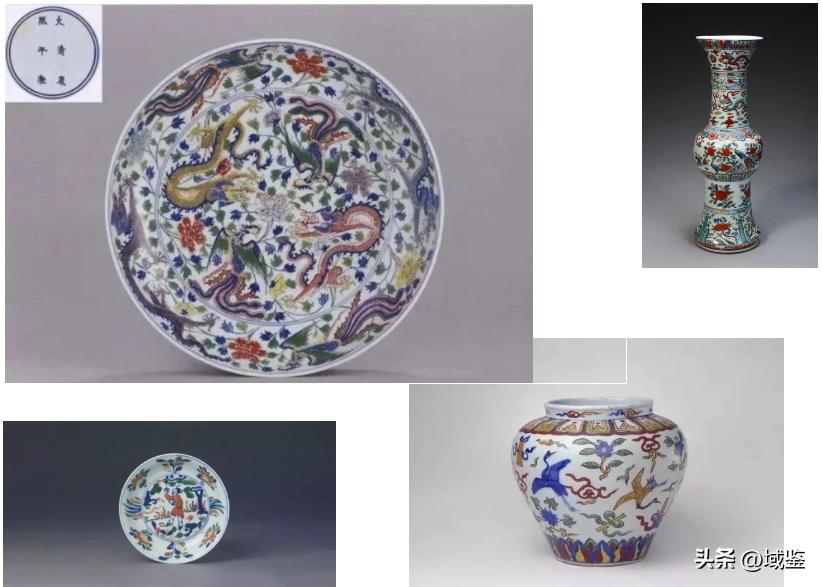 釉上五彩,釉上五彩富贵花