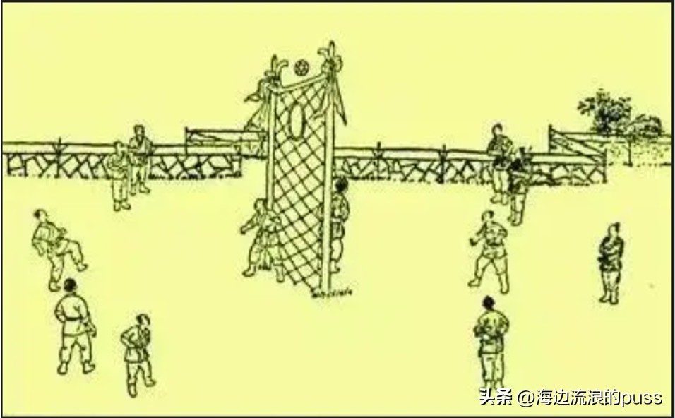 古代足球蹴鞠是什么做的,古代足球活动蹴鞠图
