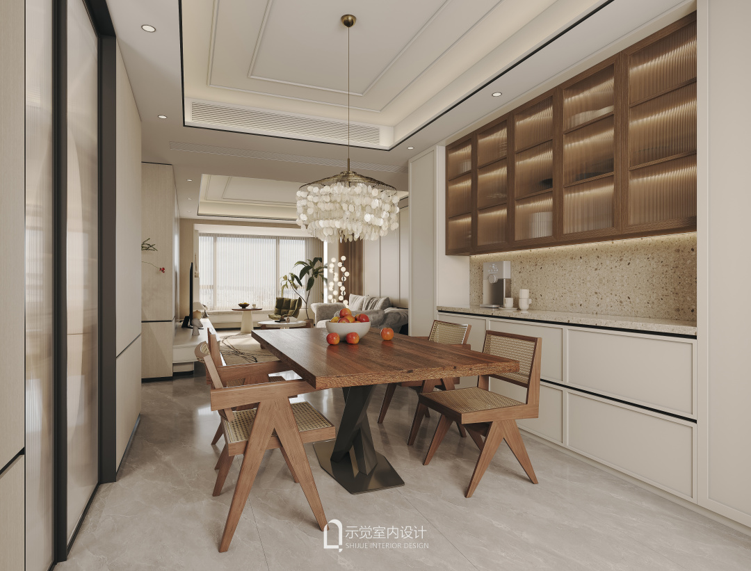 示觉设计|170㎡中粮瑞虹海景壹号,自然系轻法柔和私宅