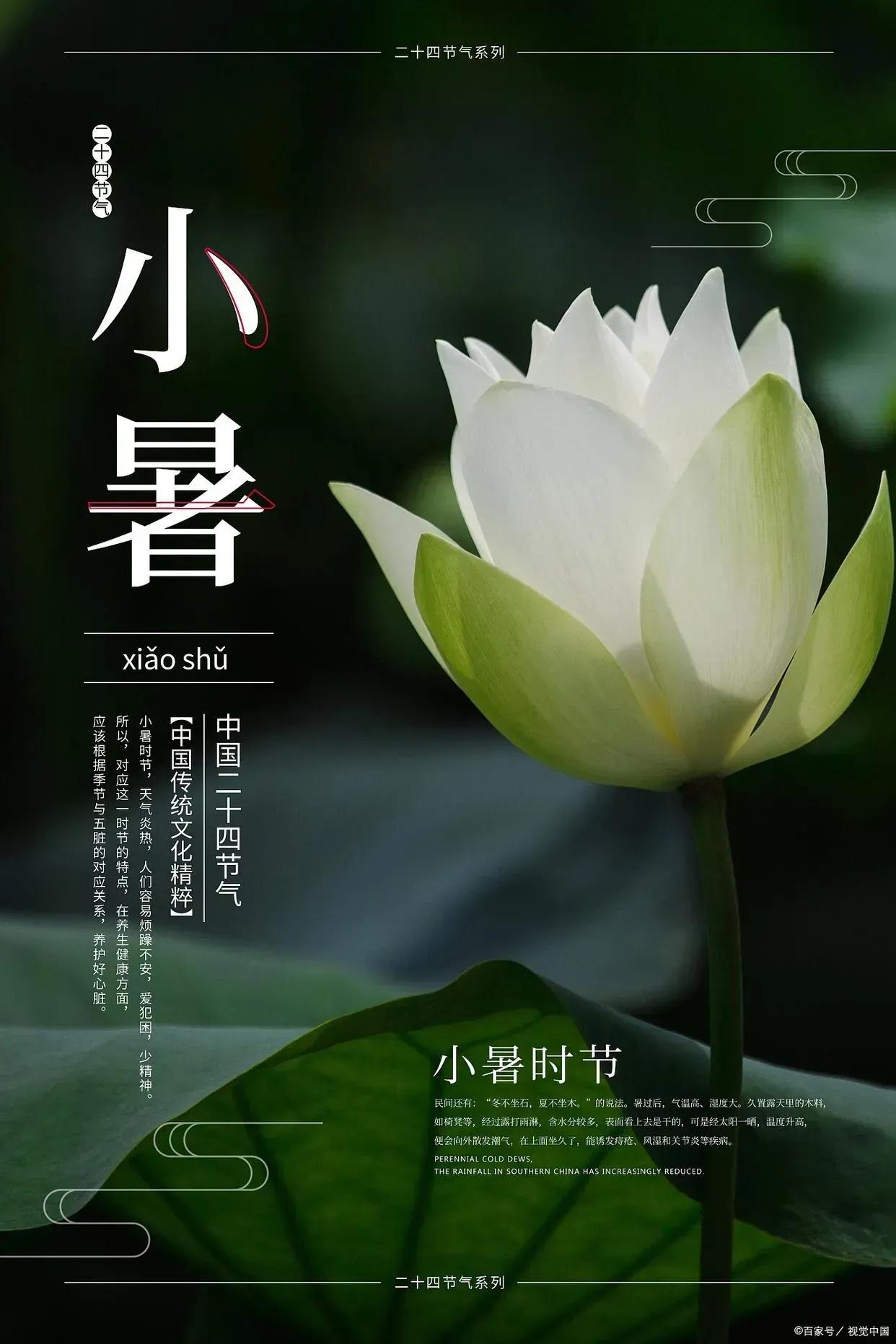 小暑节气快乐高级图片,关于小暑的精美图片