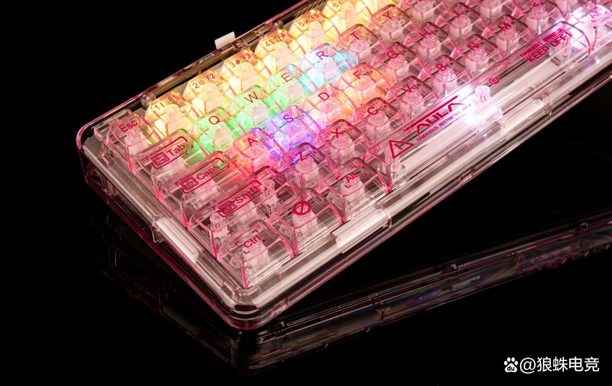 狼蛛最新键盘f68,狼蛛f68全透明