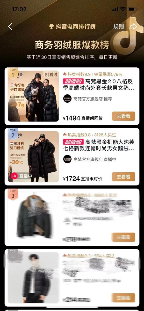 618开门红战报｜服饰类需求趋于两极化，蕉下防晒衣高梵鹅绒服分天下