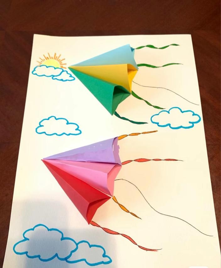 幼儿园寻找春天美术活动,寻找大自然春天幼儿园绘画简单