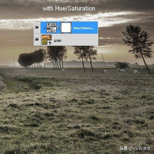 在Photoshop中创建带有月亮的树的超现实图稿，VV云课堂教程