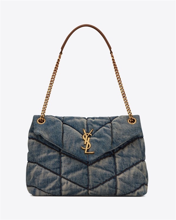 好看的chanel蓝色包,香奈儿牛仔包19bag