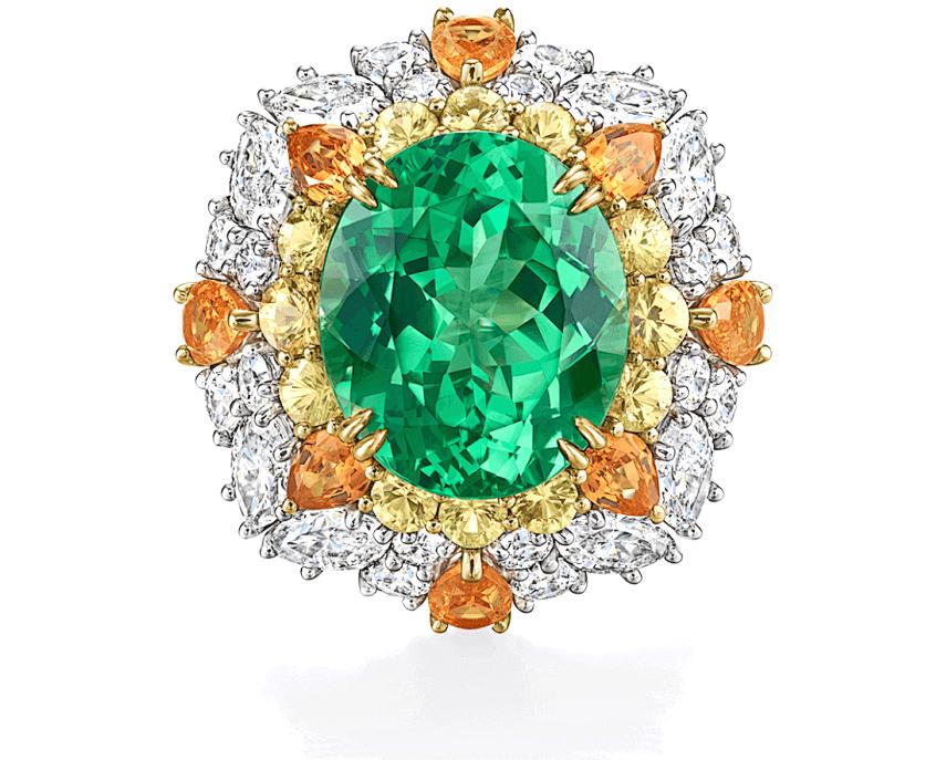 卡扎尼绿沙弗莱价格多少一克拉,沙弗莱卡扎尼绿项链