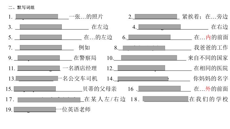 外研版七年级上册英语m2短语集,外研版七年级英语上册重点句型
