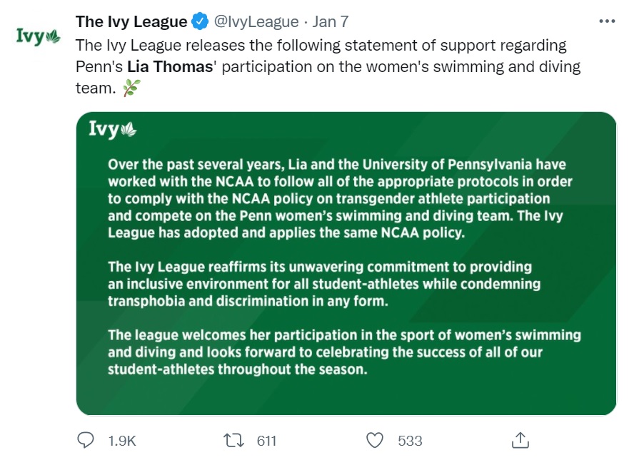 称霸女子游坛的男跨女运动员被女跨男运动员打败!美国人凌乱了