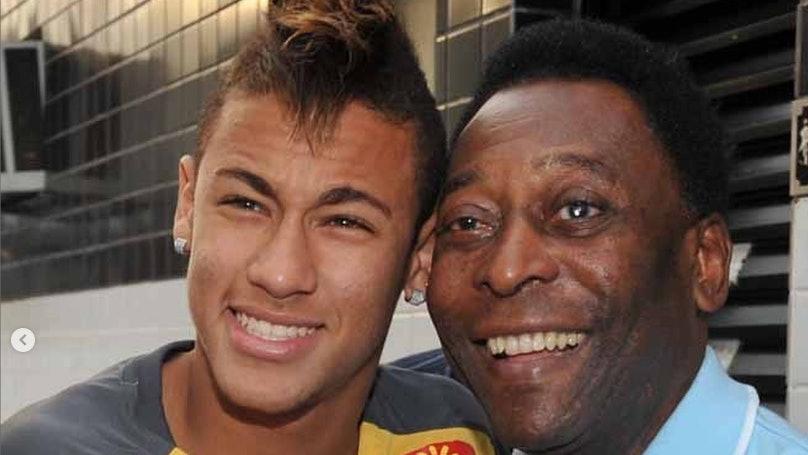 贝利致敬塞纳,贝利致敬马拉多纳