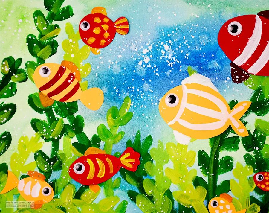 儿童画色彩技法教学目的,儿童画教程大全风景