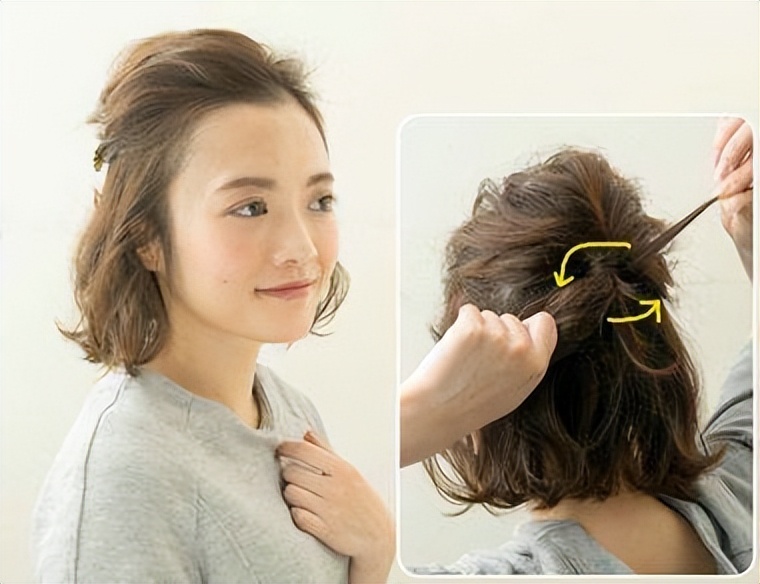 圆脸短发扎发教程简单好看发量多,2020年圆脸流行发型短发24-30岁