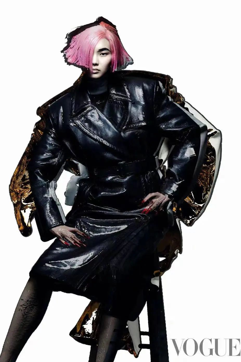 赵丽颖一头红发绚丽吸睛,赵丽颖红发造型