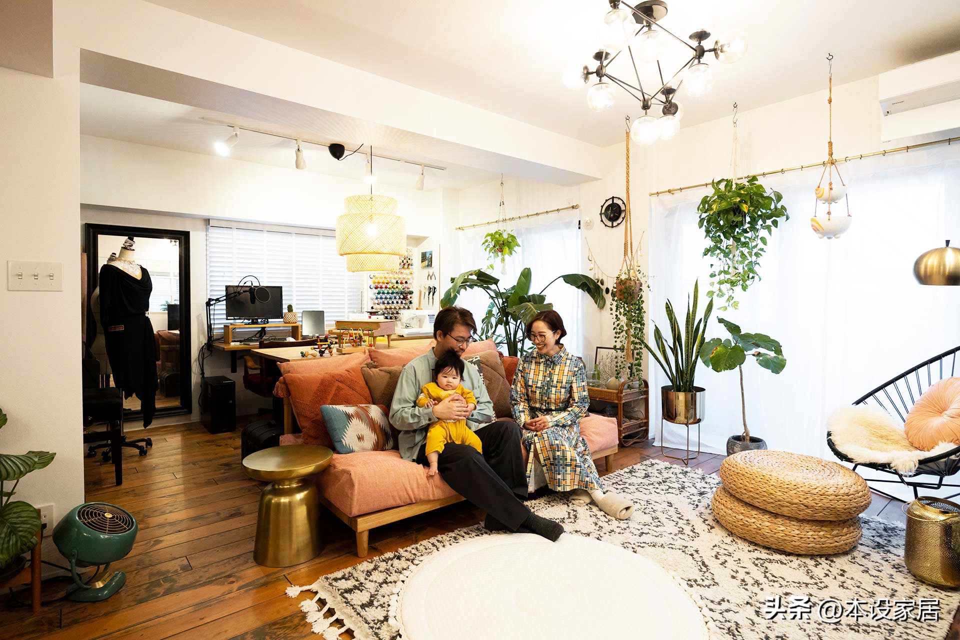 高颜值的50平米房间布置图,房间布置艺术感小家