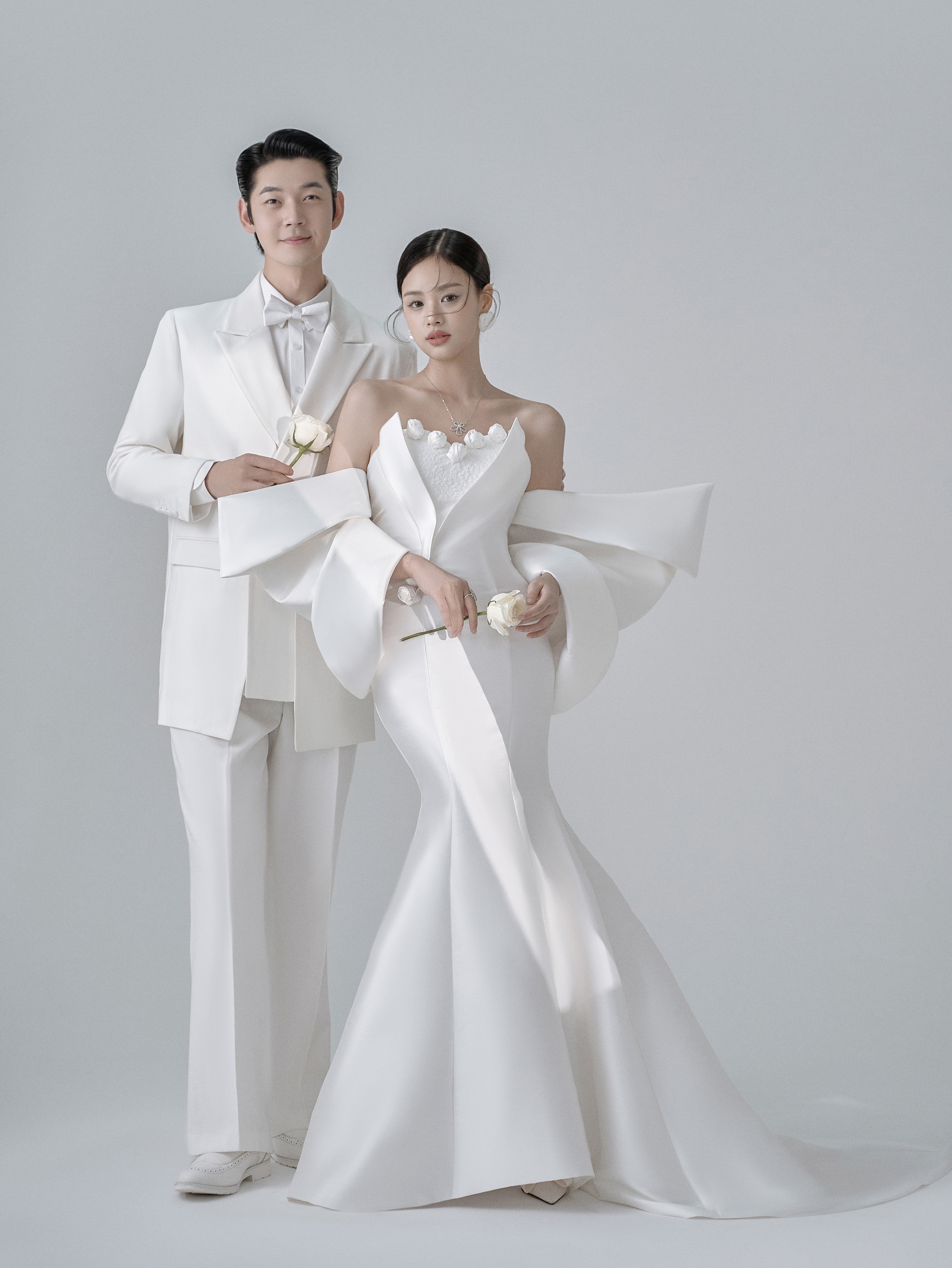 韩式贵妇风格婚纱照拍摄图片欣赏,韩式室内婚纱照姿势和表情技巧