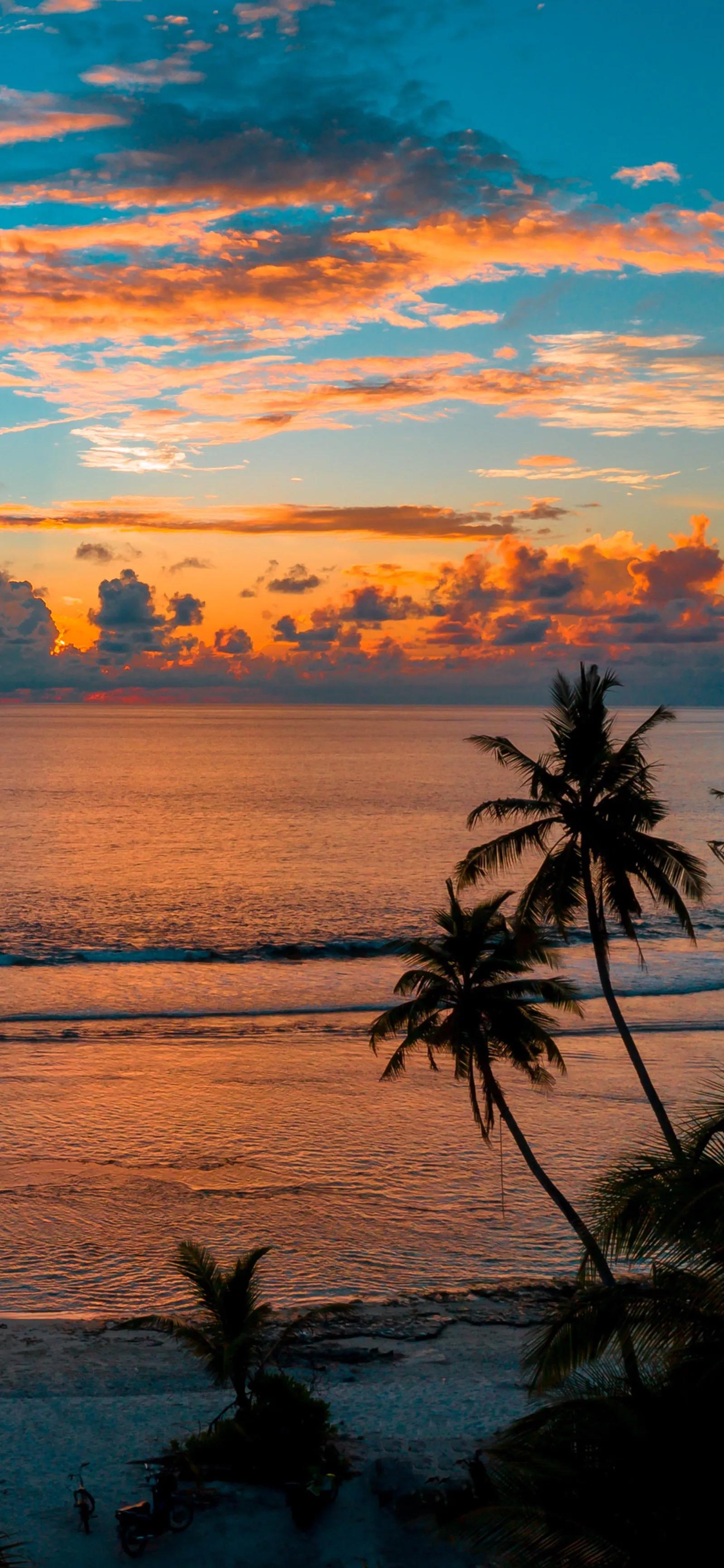 海洋岛屿壁纸高清全屏,海浪沙滩壁纸全屏高清