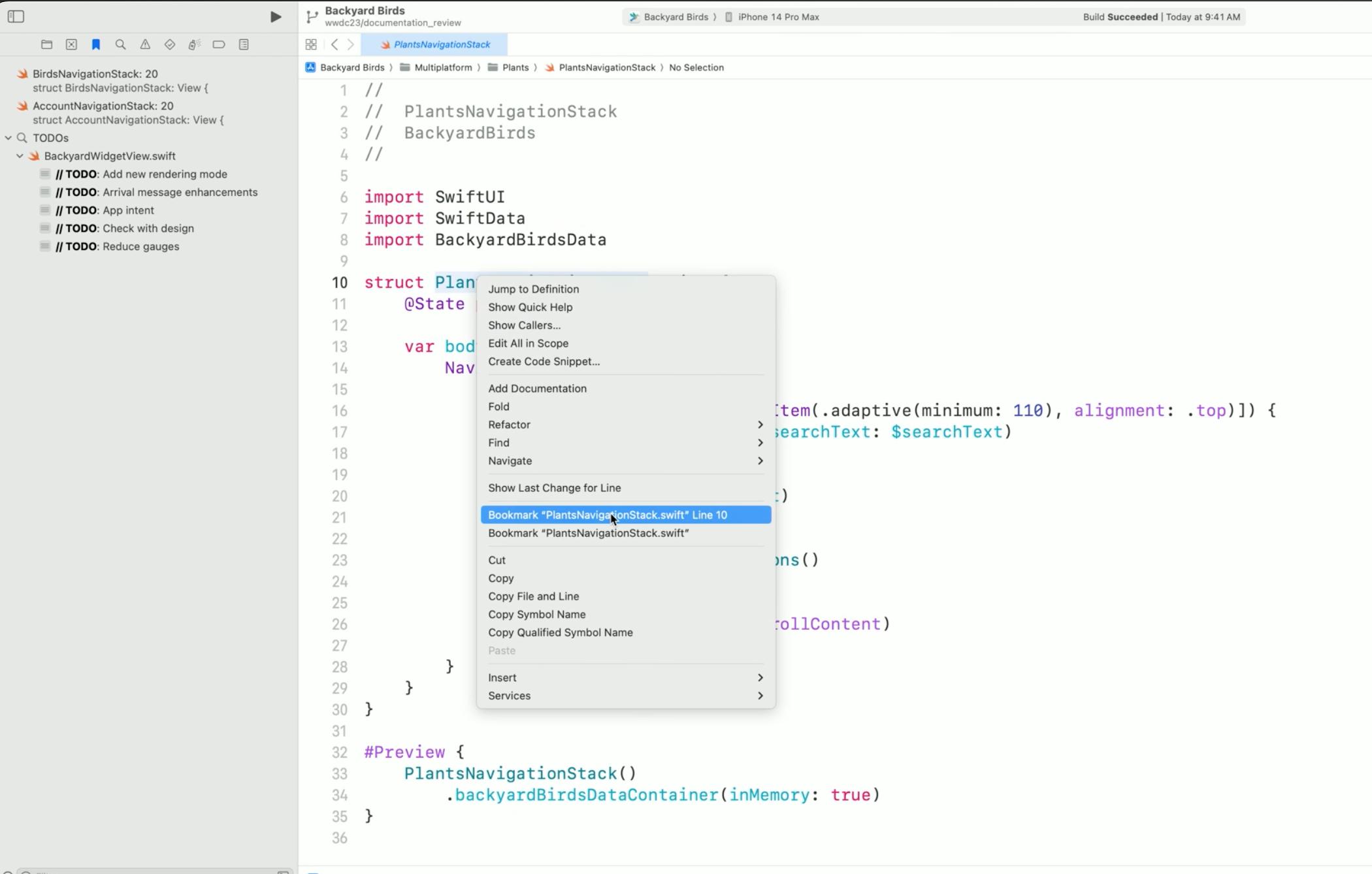 WWDC2023Session系列：探索XCode15新特性