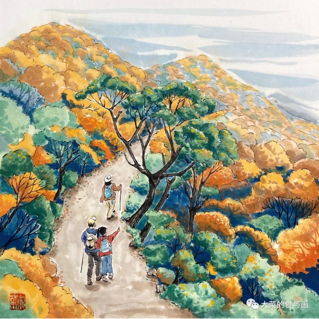 秋天都有哪些美丽简单的画,画秋天的画很简单还好看